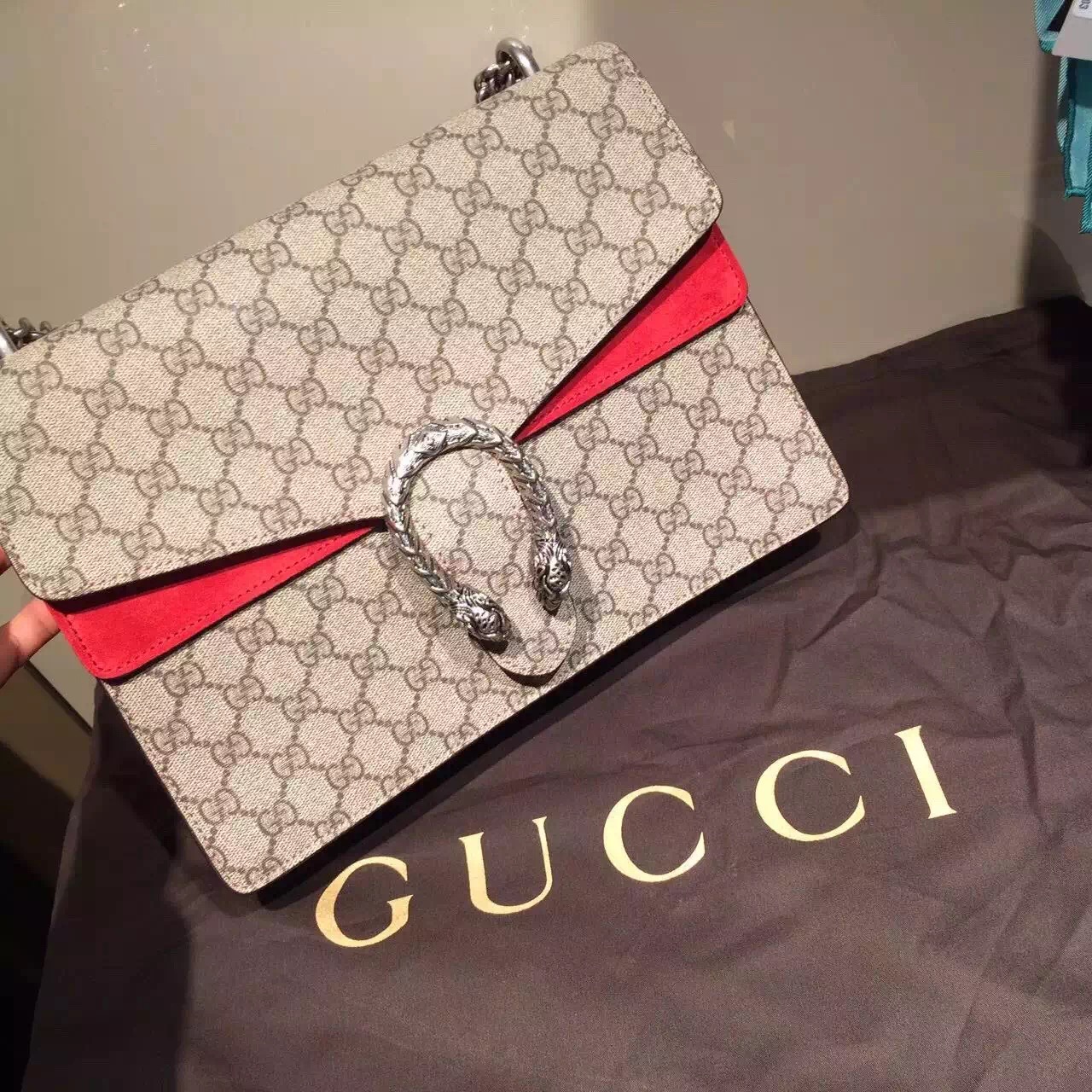 Real Gucci Shoulder Bag 403348 KHNRN 8698 Red